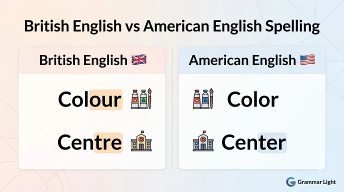 British English vs American English Spelling