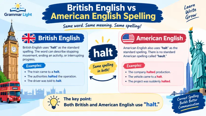 British English vs American English Spelling