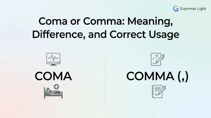 coma or comma