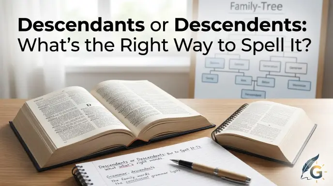 descendents or descendants