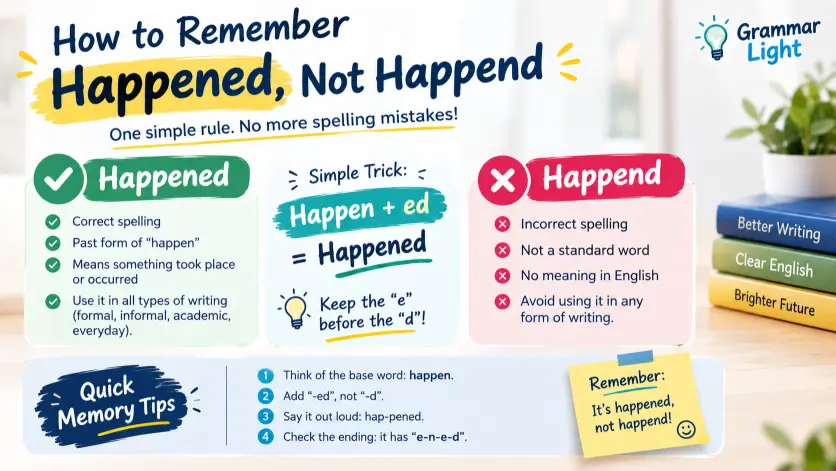 How to Remember Happened, Not Happend