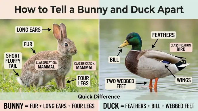 How to Tell a Bunny and Duck Apart