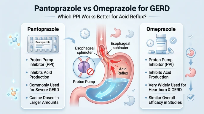 Pantoprazole vs Omeprazole for GERD
