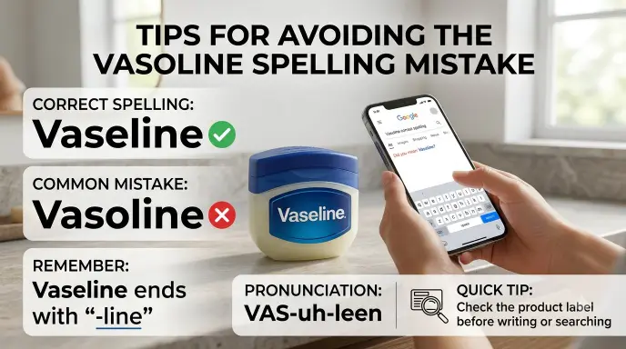 Tips for Avoiding the Vasoline Spelling Mistake
