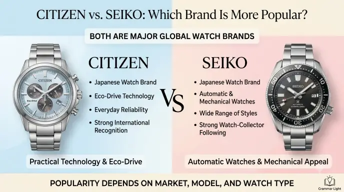 Citizen vs. Seiko: Which Brand Is More Popular?