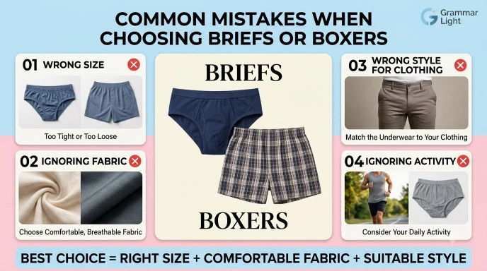 Common Mistakes When Choosing Briefs or Boxers