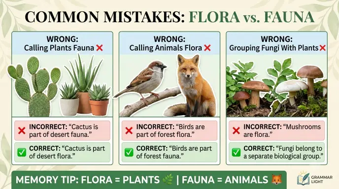 Common Mistakes When Using Fauna and Flora